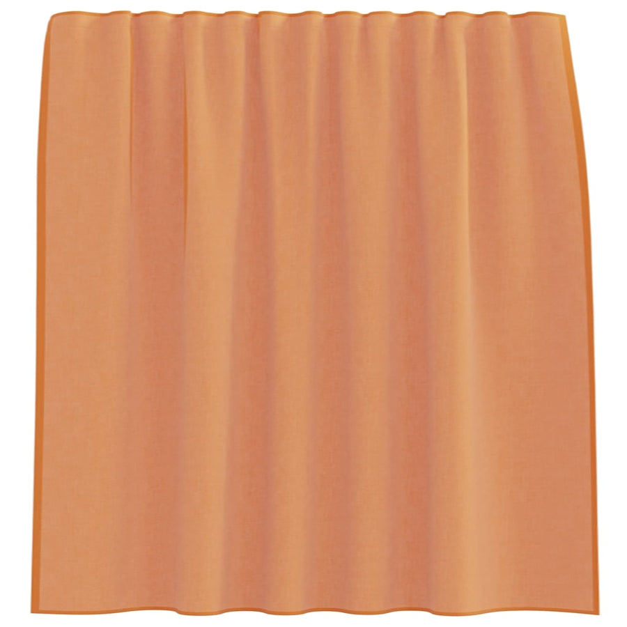 Voile gordijnen met lussen 2 st terracotta 140x140 cm