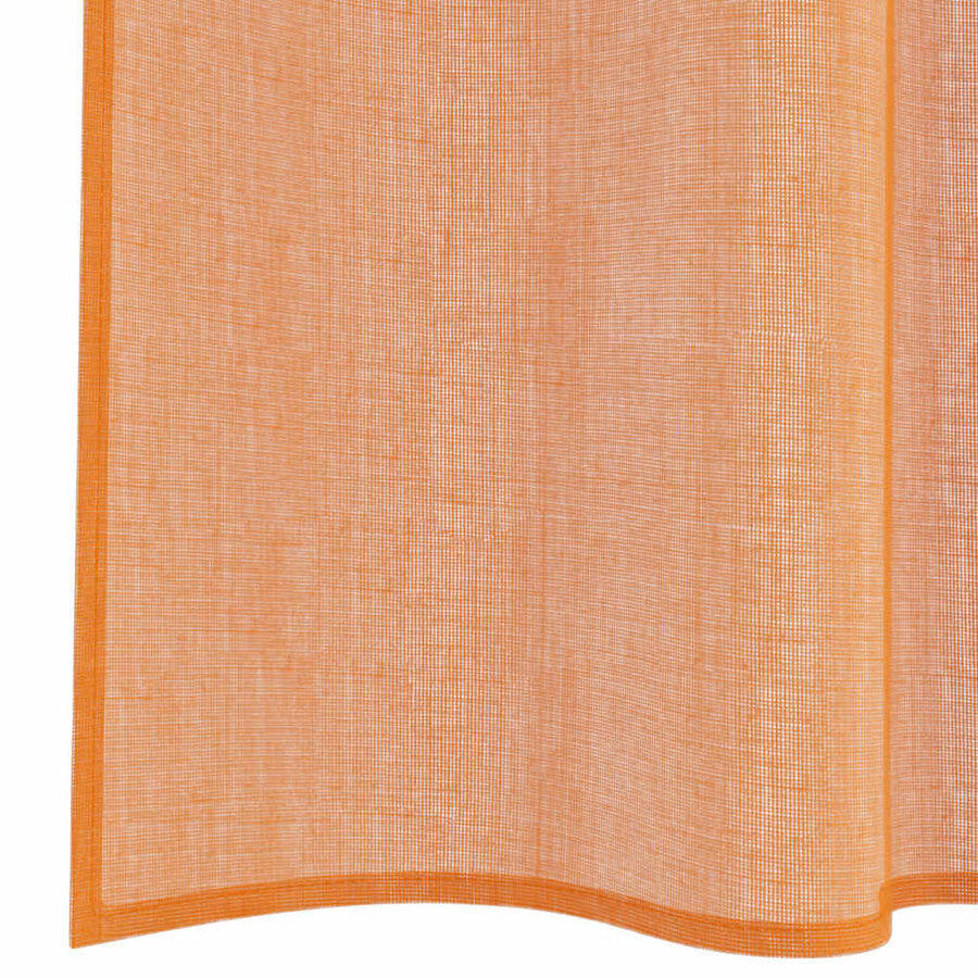 Gordijnen voile met lussen 2 st terracotta 140x175 cm