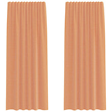 Gordijnen voile met lussen 2 st terracotta 140x225 cm