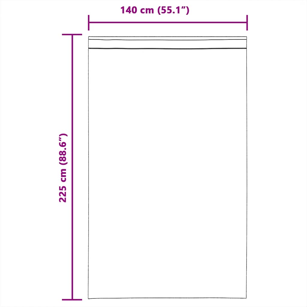 Gordijnen voile met lussen 2 st terracotta 140x225 cm