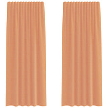 Gordijnen met lussen 2 st terracotta 140x245 cm
