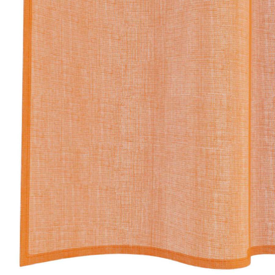Gordijnen met lussen 2 st terracotta 140x245 cm
