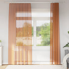Curtains with loops 2 pcs terracotta 140x245 cm