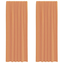 Gordijnen met lussen 2 st terracotta 140x260 cm