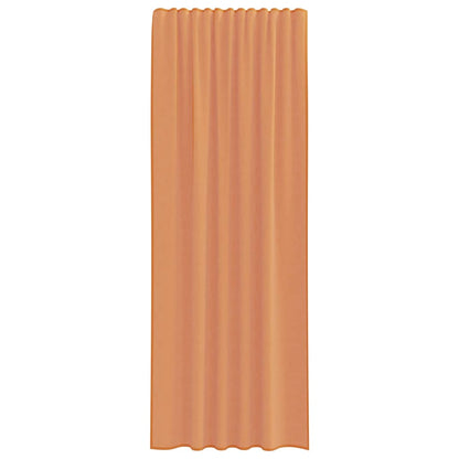 Gordijnen met lussen 2 st terracotta 140x260 cm