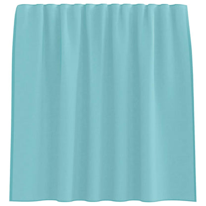 Gordijnen Voile met lussen 2 st 140x140 cm turkoois