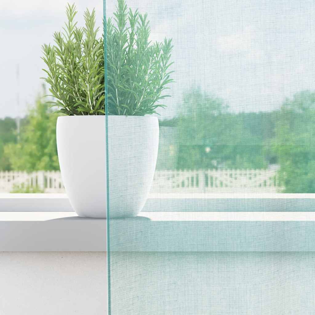 Gordijnen voile met lussen 2 st 140x175 cm turkoois