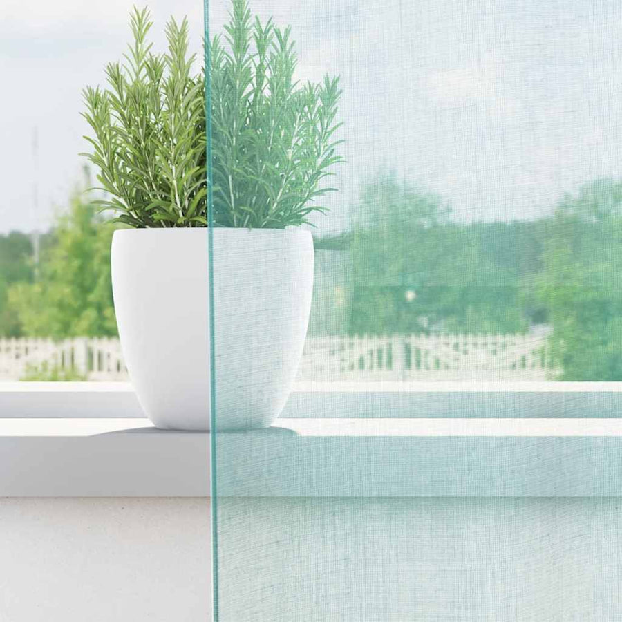 Gordijnen voile met lussen 2 st 140x175 cm turkoois