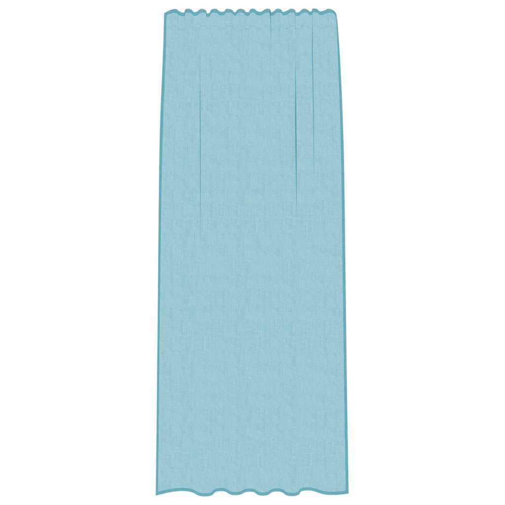Gordijnen met lussen 2 st 140x225 cm turkoois