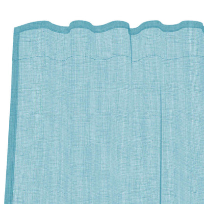 Gordijnen met lussen 2 st 140x225 cm turkoois