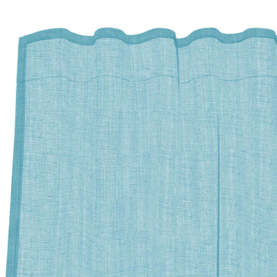 Gordijnen met lussen 2 st 140x225 cm turkoois