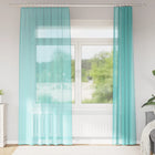 Curtains with loops 2 pcs 140x225 cm turquoise