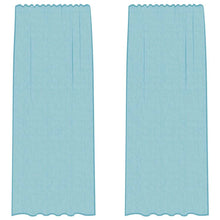 Gordijnen voile met lussen 2 st 140x245 cm turkoois