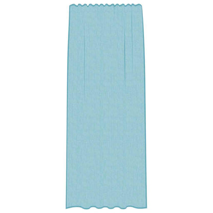 Gordijnen voile met lussen 2 st 140x245 cm turkoois
