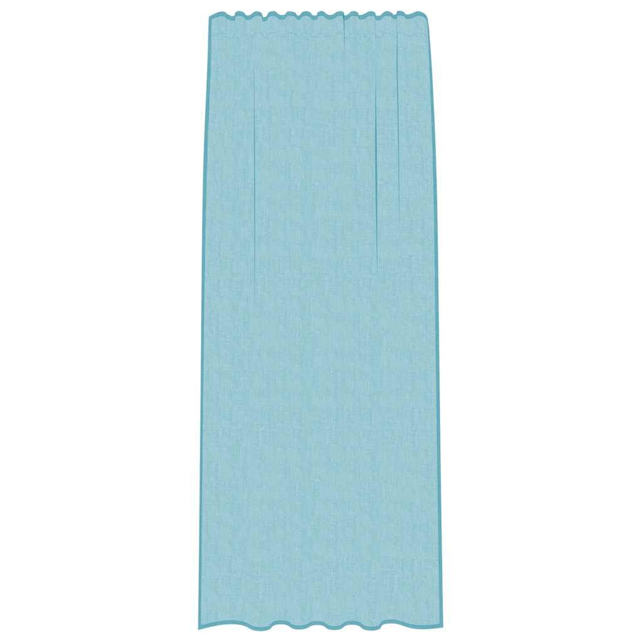 Gordijnen voile met lussen 2 st 140x245 cm turkoois