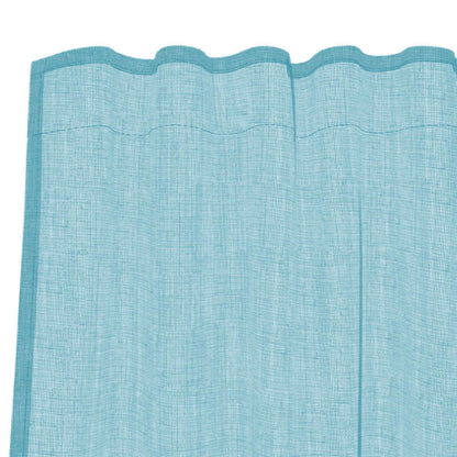 Gordijnen voile met lussen 2 st 140x245 cm turkoois