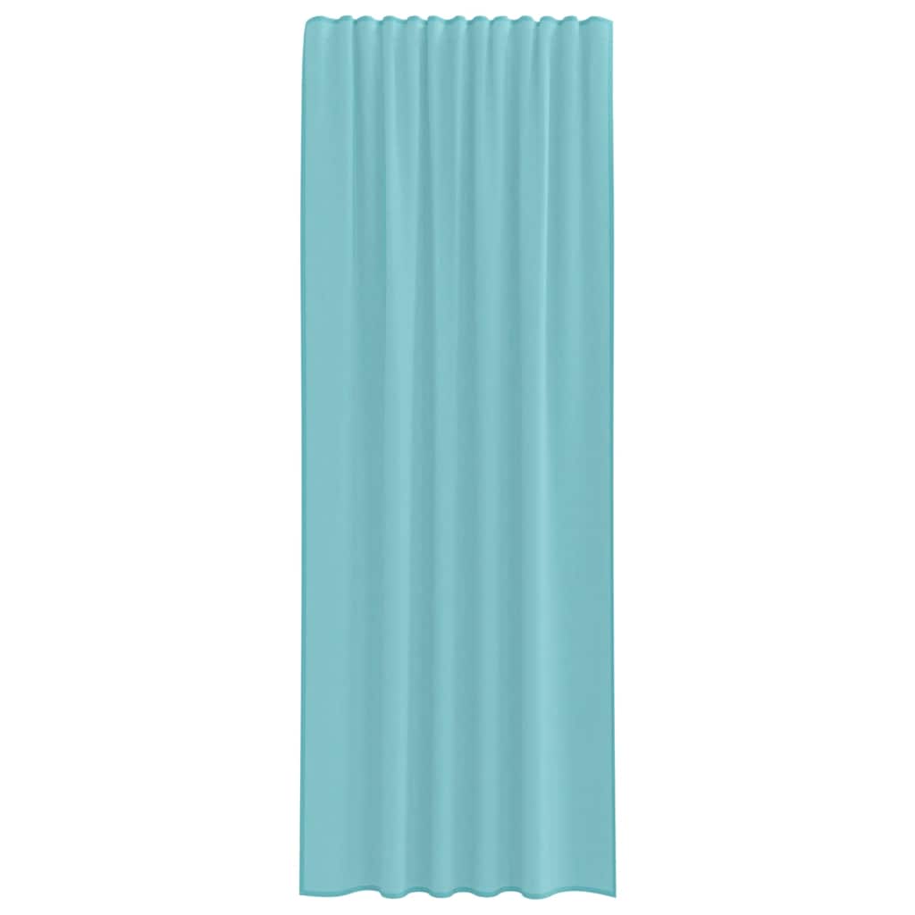 Gordijnen met lussen 2 st 140x260 cm turkoois