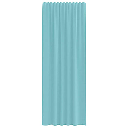 Gordijnen met lussen 2 st 140x260 cm turkoois