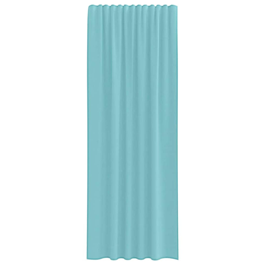 Gordijnen met lussen 2 st 140x260 cm turkoois