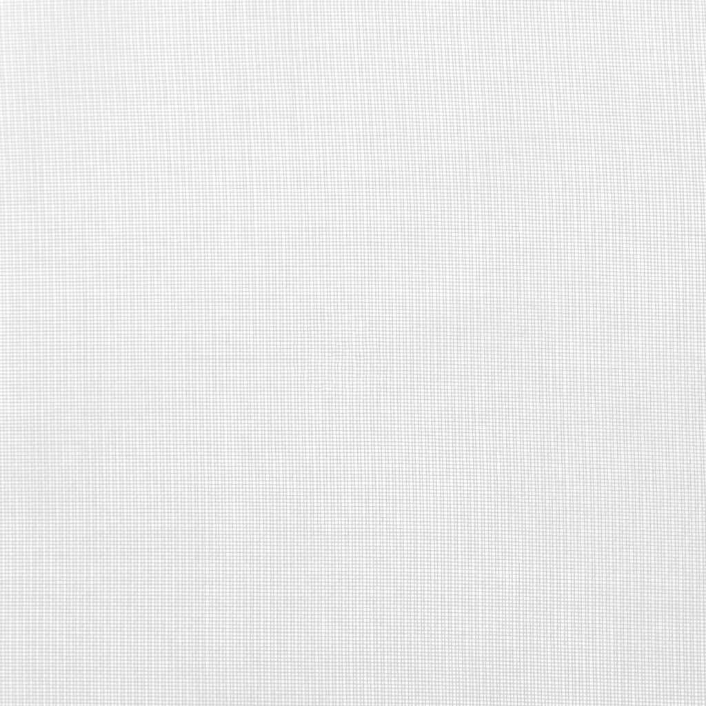 Gordijnen Voile 2 St Wit 140 x 140 cm met lussen
