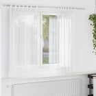 Voile loop curtains 2 pcs 140x140 cm white