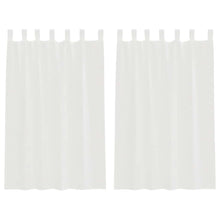 Gordijnen Voile 2 St Wit 140 x 175 cm met lussen