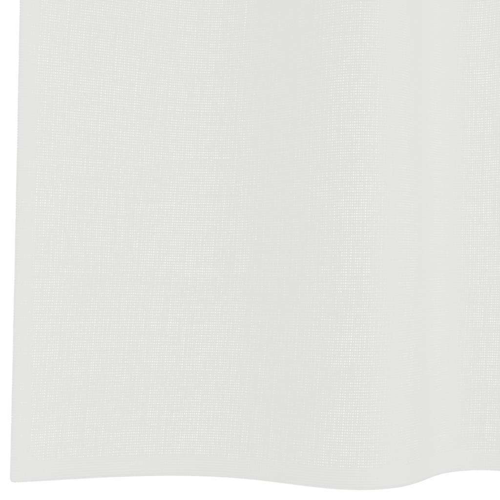 Gordijnen Voile 2 St Wit 140 x 175 cm met lussen