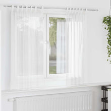 Gordijnen Voile 2 St Wit 140 x 175 cm met lussen