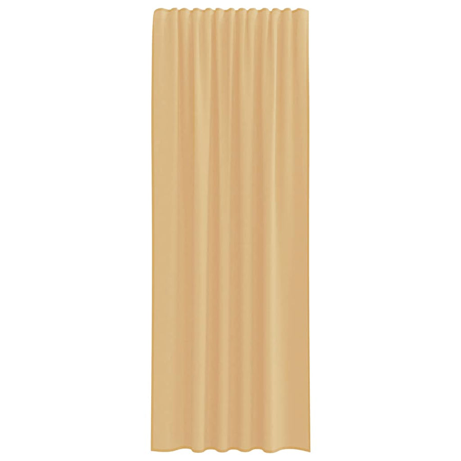 Gordijnen met lussen 2 st 140x245 cm wit