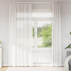 Curtains with loops 2 pcs 140x245 cm white