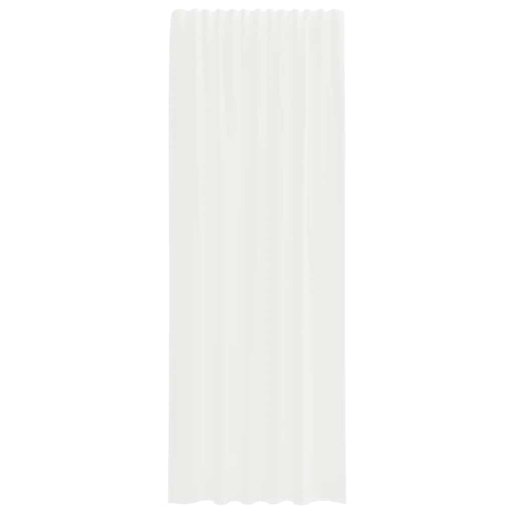 Gordijnen met lussen 2 st 140x260 cm wit