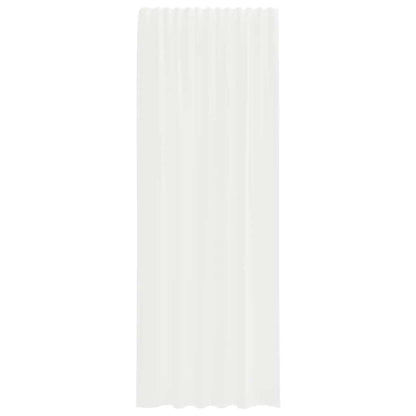 Gordijnen met lussen 2 st 140x260 cm wit