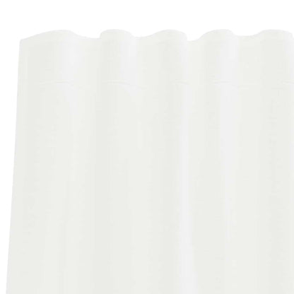 Gordijnen met lussen 2 st 140x260 cm wit