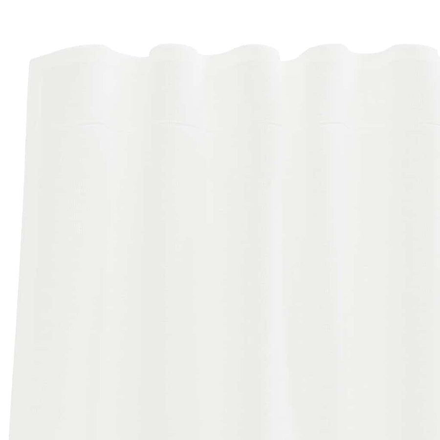 Gordijnen met lussen 2 st 140x260 cm wit