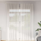 Curtains with loops 2 pcs 140x260 cm white