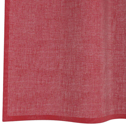 Gordijnen voile met lussen 2 st 140x175 cm wijnrood