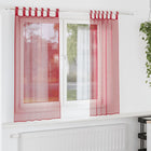 Voile curtains with loops 2 pcs 140x175 cm wine red