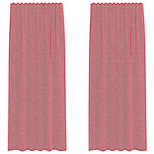 Gordijnen met lussen 2 st 140x245 cm wijnrood