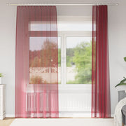 Gordijnen 2 st 140x245 cm wijnrood polyester
