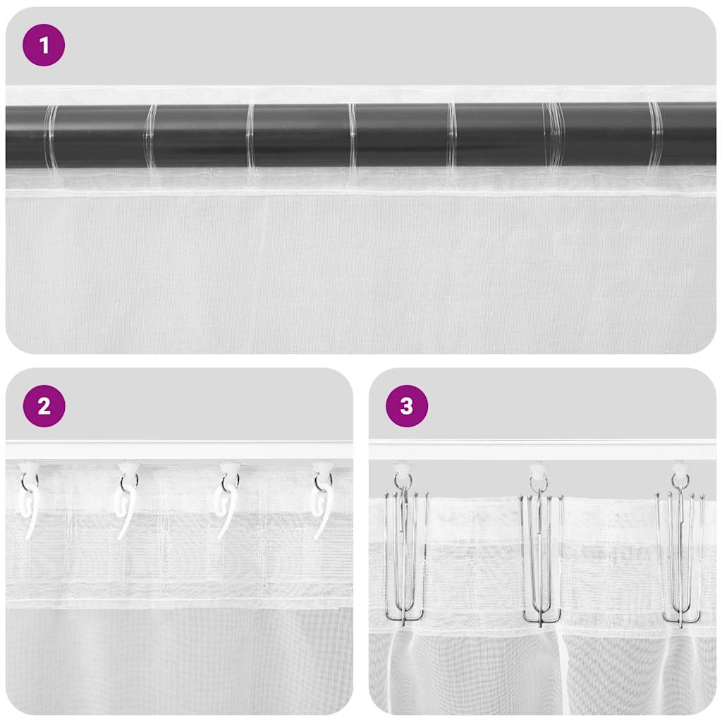 Gordijnen met lussen 2 st 140x260 cm wijnrood