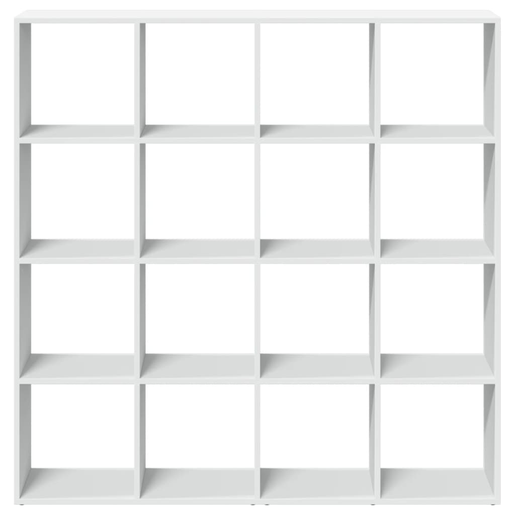 Boekenkast 137,5x29x137,5 cm bewerkt hout wit