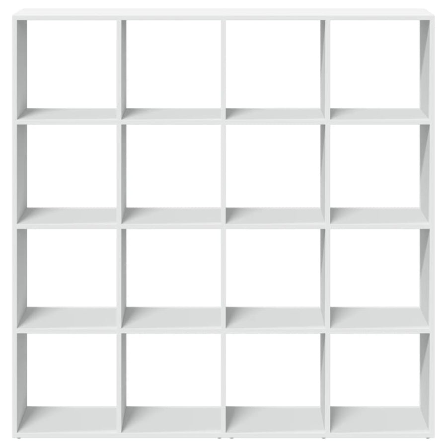 Boekenkast 137,5x29x137,5 cm bewerkt hout wit