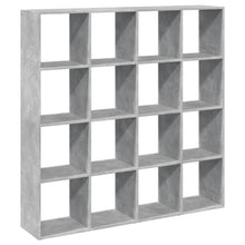Boekenkast 137,5x29x137,5 cm bewerkt hout betongrijs
