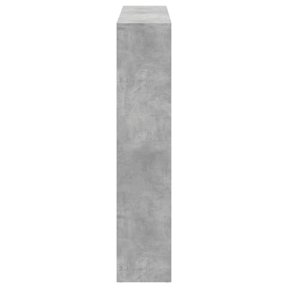 Boekenkast 137,5x29x137,5 cm bewerkt hout betongrijs
