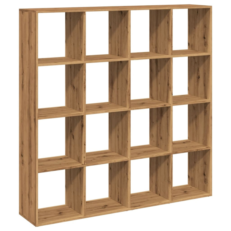 Boekenkast 102X29X143 Cm Bewerkt Hout Artisanaal Eikenkleur 137.5 cm artisian oak