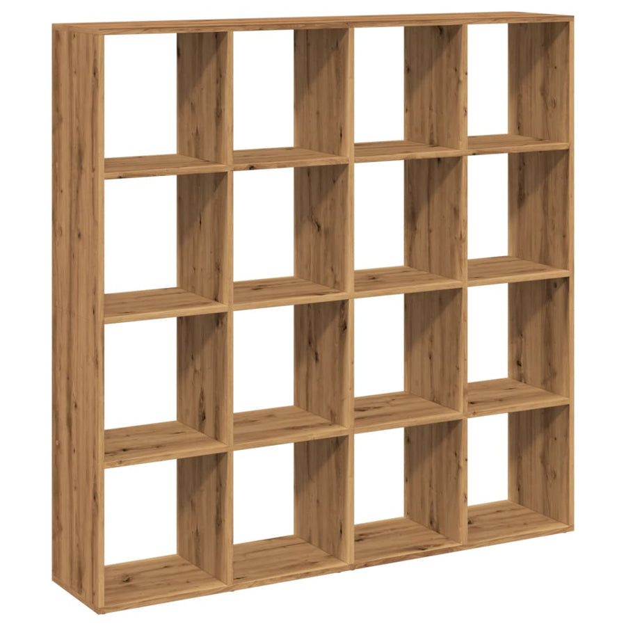 Boekenkast 102X29X143 Cm Bewerkt Hout Artisanaal Eikenkleur 137.5 cm artisian oak