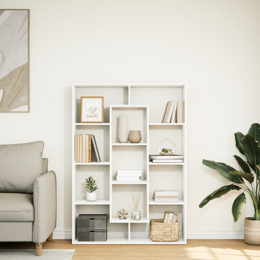 Boekenkast 102X29X Bewerkt Hout Wit 102 cm