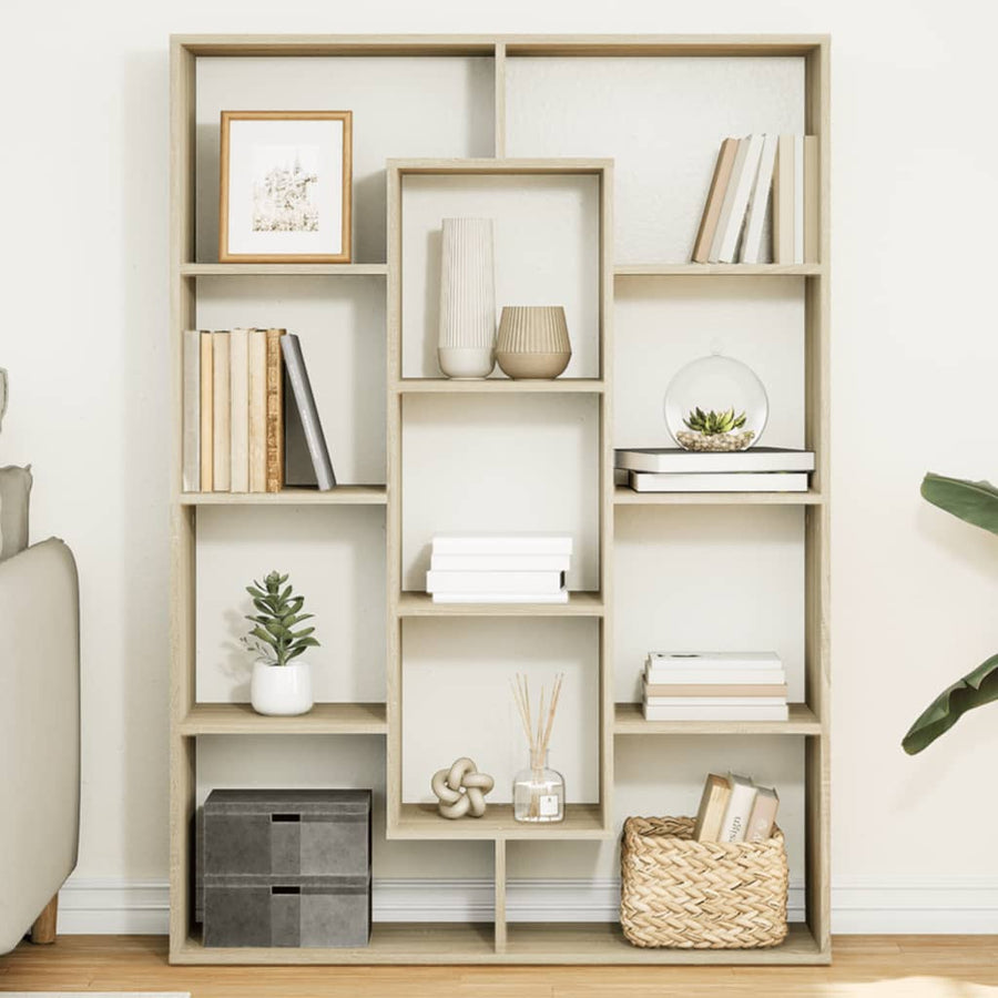 Boekenkast 102X29X Bewerkt Hout Kleurig Sonoma Eiken 102 cm