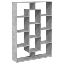 Boekenkast 102x29x143 cm bewerkt hout betongrijs