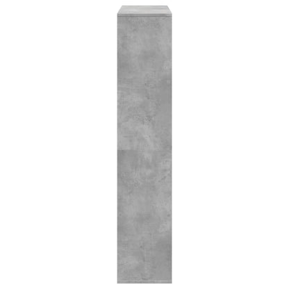 Boekenkast 102x29x143 cm bewerkt hout betongrijs